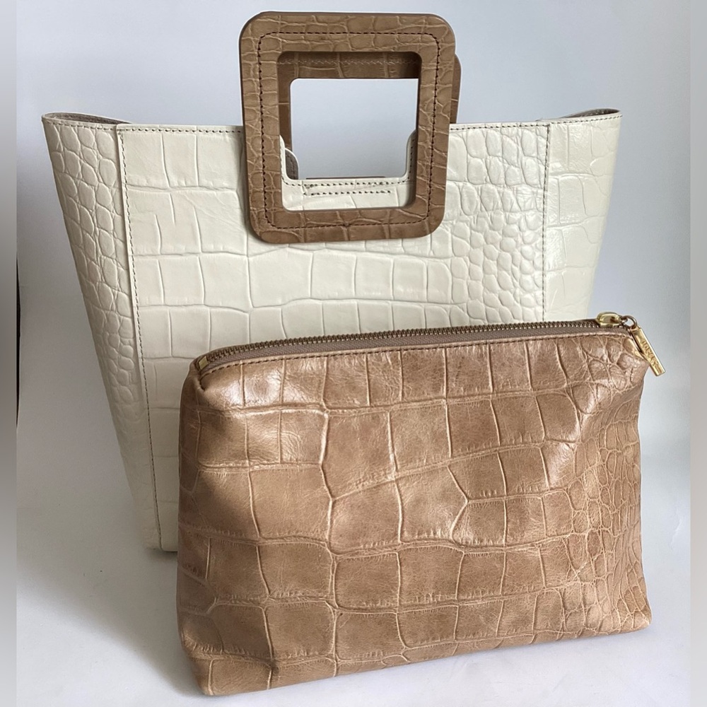STAUD Shirley Croc-Effect Tote